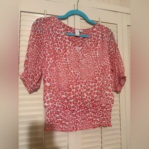 Joie strawberry Patterned Blouse! Size medium!